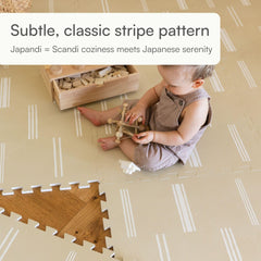 Lillefolk interlocking 2x2-foot tiles ensure quick setup and sturdy flooring