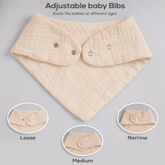 LILY O LAUREL ultra-absorbent bib captures drool and spills for all-day comfort