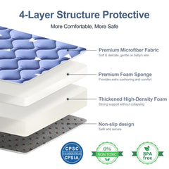 LILYVIBEBEARHAPPY thick soft cushioning supports comfortable tummy time.
