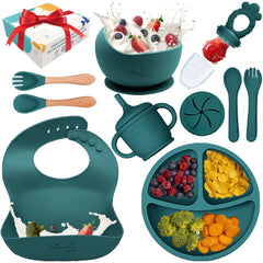 LimeOr Supplies suction plate supports independent self-feeding for babies.