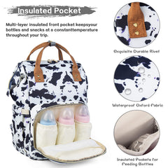 LIMHOO insulated pocket diaper bag stores bottles and snacks securely.