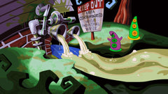 Limited Run Day of the Tentacle Remastered gameplay scene highlighting remastered graphics for retro gamers.
