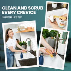 Linea Gear eco-friendly bamboo bristles provide gentle, effective cleaning