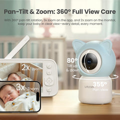 Litokam 360 degree pan tilt zoom view captures the nursery.