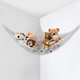 Little Chicks toy storage hammock jumbo net for corner plush storage, ideal for large plush toys
