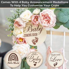 Personalization option with alphabet letters for baby's name display