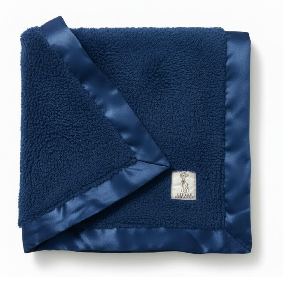 Little Giraffe chenille baby blanket midnight offers ultra-soft warmth for newborn snuggles.
