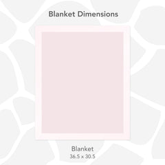 Velvety soft side of the Little Giraffe blanket for gentle snuggles.