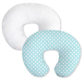 Little Grape Land aqua nursing pillow cover from the 2-pack, breathable and soft for feeds.