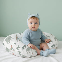 Little Grape Land nursing pillow cover green design for vibrant nursery styling during feeds
