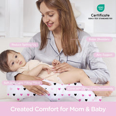 Little Grape Land nursing pillow cover is machine washable for easy care.