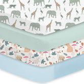Little Grape Land safari-squirrel pattern crib sheets offer cozy, breathable sleep for babies