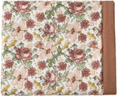 Little Jump boho vintage floral muslin blanket for naps and play