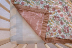 Little Jump breathable crib blanket in a neutral boho design