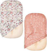 Little Jump Western Wild Flowers lounger cover featuring soft cotton for newborn comfort.