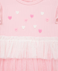 Little Me heart headband pink close-up with cute accessory idea.