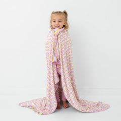 Little Sleepies 50x50 blanket size suitable for babies and toddlers.