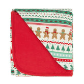 Little Sleepies Christmas blanket with soft viscose for cozy, gentle snuggles by the tree.