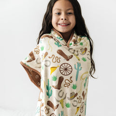 Little Sleepies Cloud Blanket in caramel color is perfect for cozy home snuggles.