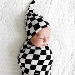 Hat fits up to about 5 months, completing the coordinated early-care look.
