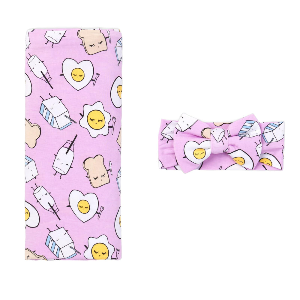 Little Sleepies Lunaluxe swaddle fabric close-up; buttery-soft, breathable bamboo for newborn comfort