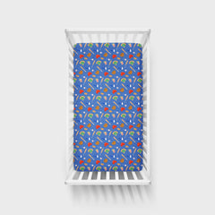 Little Sleepies snug-fit elastic crib sheet image, keeps sheets in place through naps and night sleep.