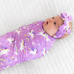 Little Sleepies swaddle 44in square offers versatile wrapping and cozy coverage.
