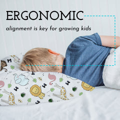 Little Sleepy Head hypoallergenic polyester fill stays cushy and gentle.