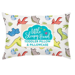 Little Sleepy Head toddler pillow front view with compact 13x18 support for kids