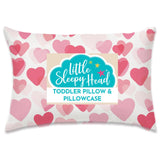 Little Sleepy Head 13x18 toddler pillow with pillowcase, ideal for naps