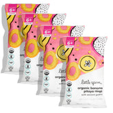 Little Spoon banana pitaya puffs with meltable texture for tiny hands.