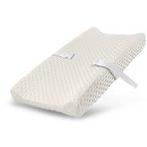 Little Tots changing pad cover; ultra-soft minky dots for cozy diaper changes.