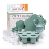 Little Twig feeder-teether with soft silicone for safe chewing and feeding.