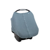 Little Unicorn car seat canopy Sea in soft muslin for privacy and protection