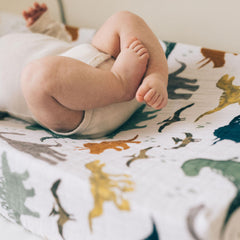 Little Unicorn muslin pad cover is machine washable and colorfast for busy families