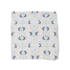 Little Unicorn Deluxe Swaddle ready for newborn use with cozy versatile wrapping options