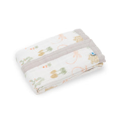 Little Unicorn Desert Night newborn quilt breathable muslin fabric for baby comfort.