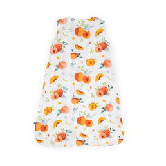 Little Unicorn Georgia Peach sleep sack bottom hem showing enclosed feet for warmth.