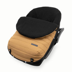 Little Unicorn infant car seat footmuff open back design eases harness access