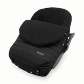 Little Unicorn infant car seat footmuff with open-back design for easy harness access in cold weather.