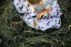 Little Unicorn breathable cotton quilt blanket supports comfortable daytime play and nights.