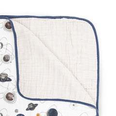 Little Unicorn four-layer muslin fabric texture showing soft breathability