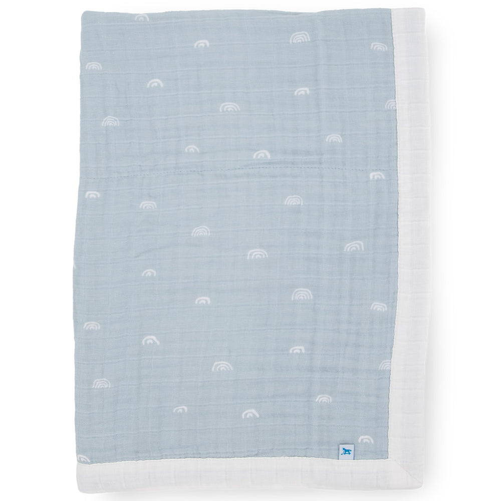 Little Unicorn newborn receiving quilt: soft muslin for gentle skin comfort.