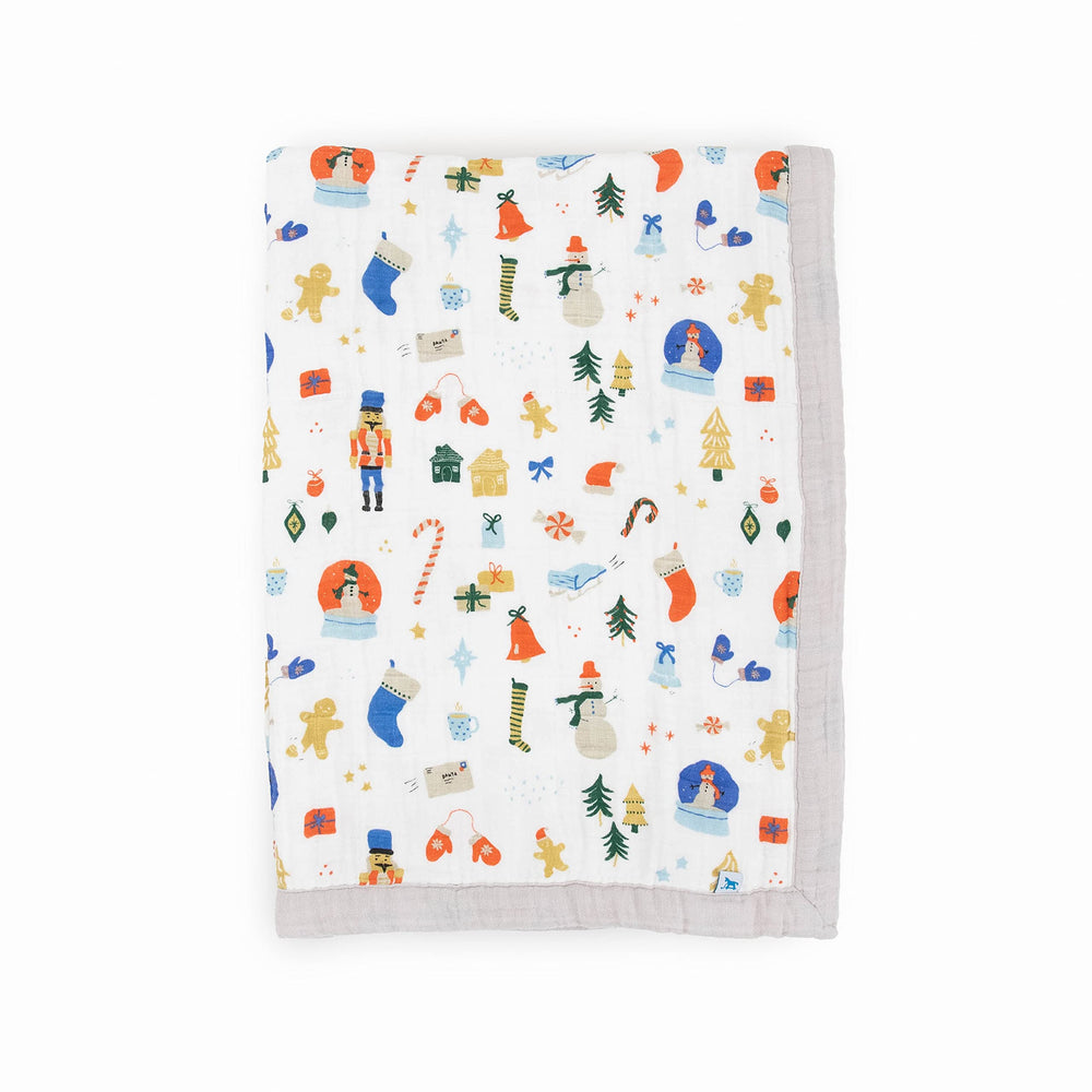 Little Unicorn newborn receiving quilt ultra soft muslin, perfect for cuddling during nap time