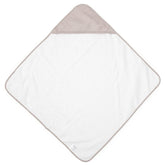 Little Unicorn porpoise hooded towel front view shows playful print and plush drying comfort.