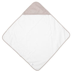 Little Unicorn porpoise hooded towel front view shows playful print and plush drying comfort.