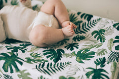 Little Unicorn premium changing pad cover elastic edges ensure secure, mess-free diaper changes