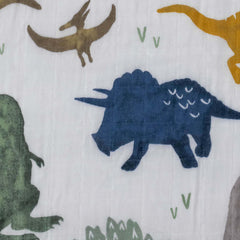 Breathable muslin weave on the Little Unicorn sheet promotes airflow for year-round comfort.