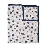 Little Unicorn Premium Quilted Throw with soft texture for cozy cuddles and warmth.