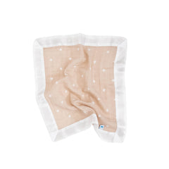 Little Unicorn 16-inch square cotton muslin blanket sized for tiny hands